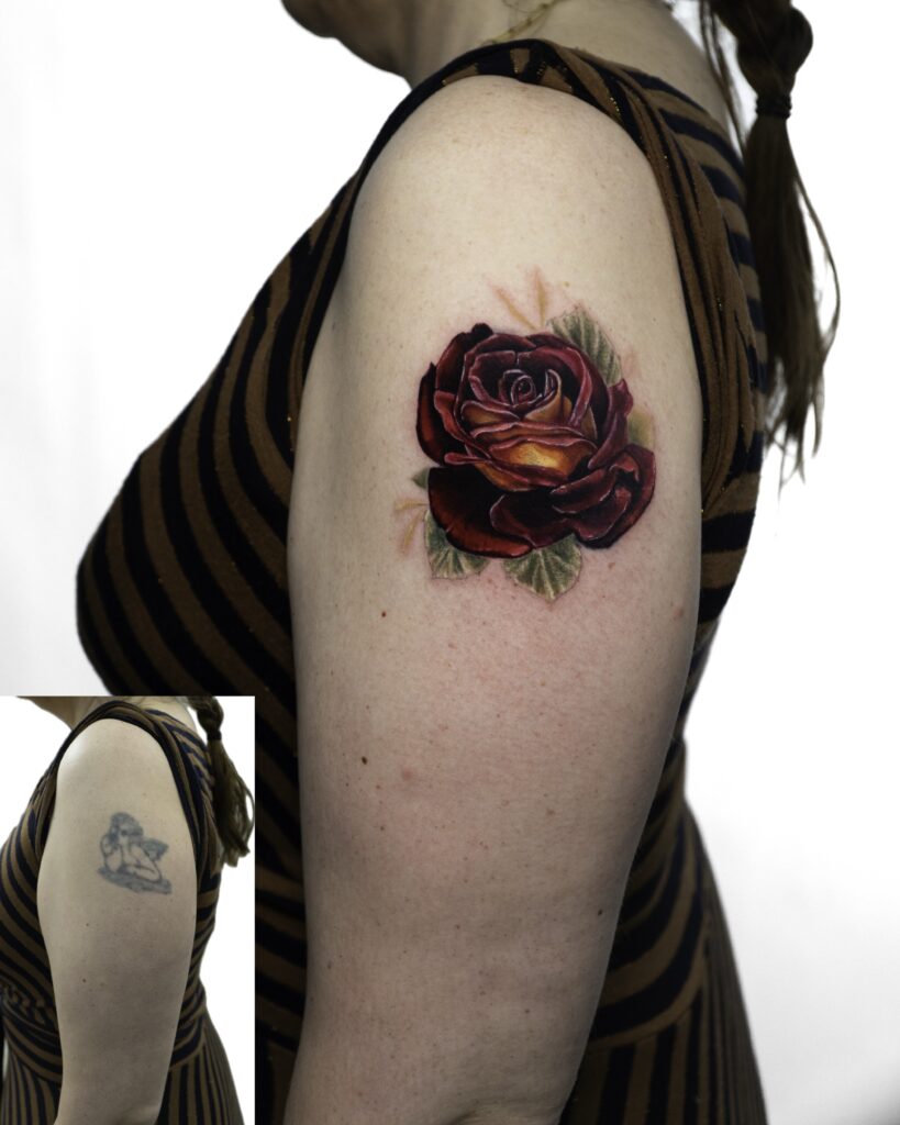 Coverup Rose Tattoo