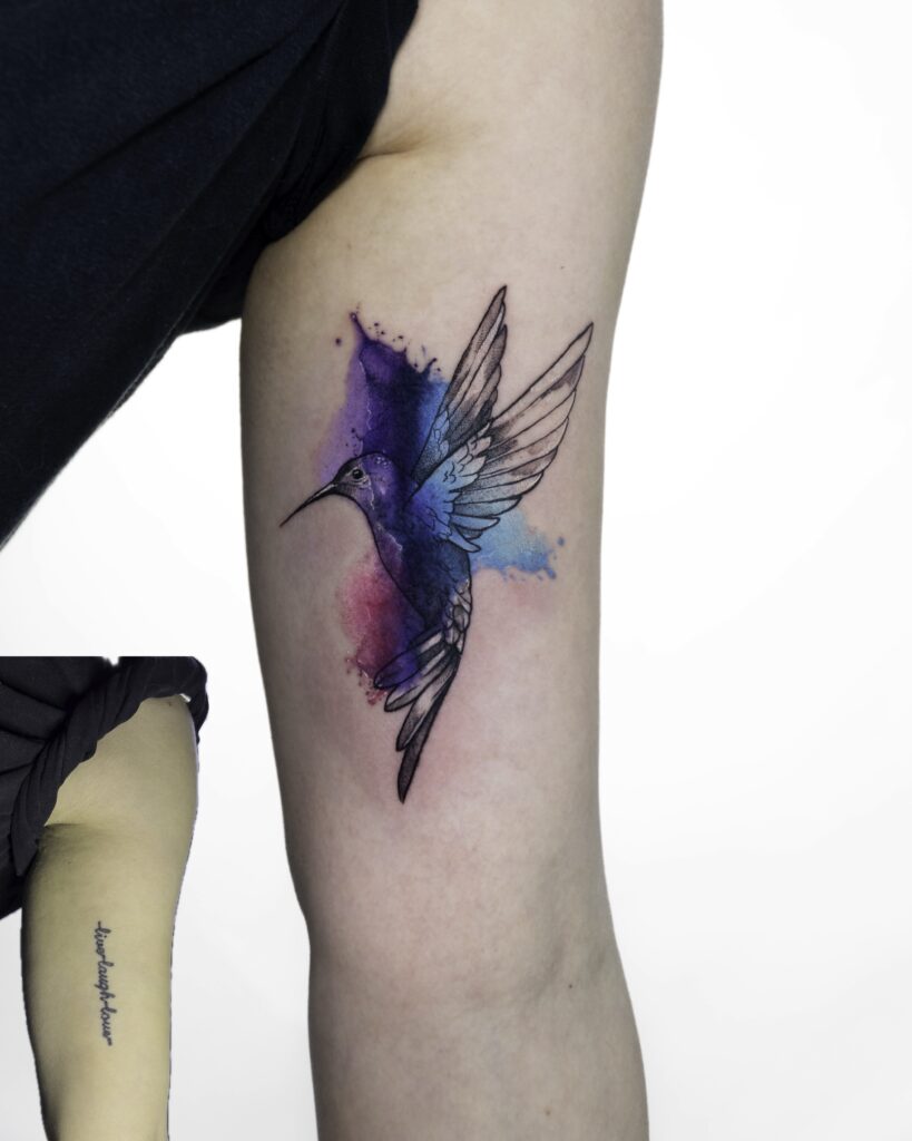 Coverup Hummingbird Tattoo